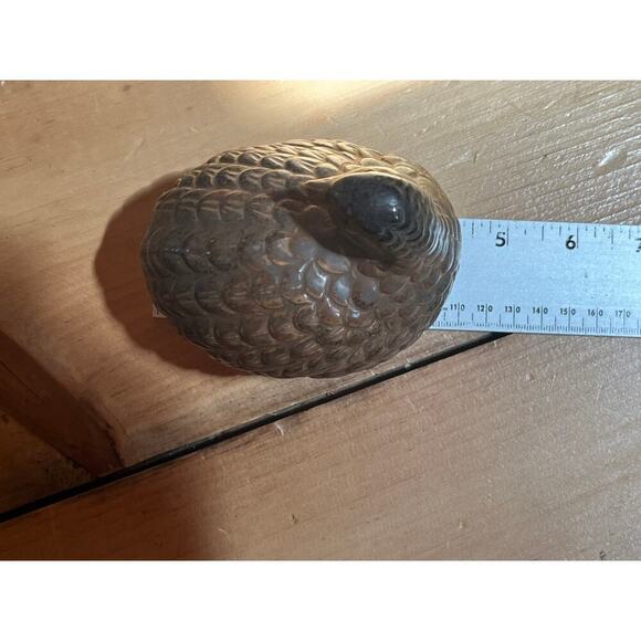 Set of 2 MCM Vintage OMC Ceramic Quail Partridge Japan. Mother and baby Decor - Picture 5 of 8